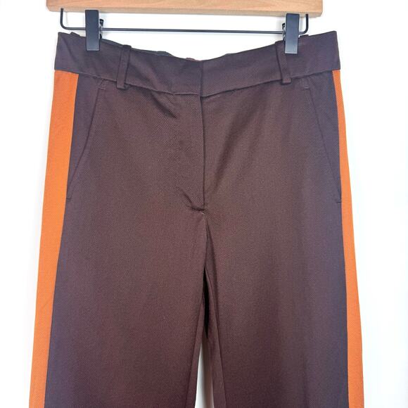 SIES MARJAN Bexley Cropped Striped Wool Twill Straight Leg Pants Size 0 - Picture 5 of 9